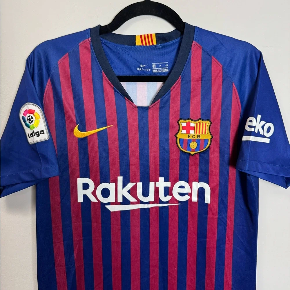 Nike FC Barcelona 2018/19 Home Jersey - Authentic Dri-Fit - Size Small